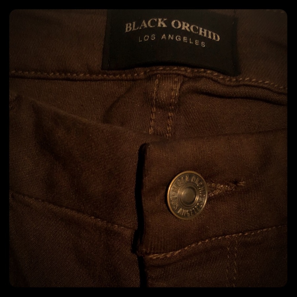 NEW Brown Black Orchid Stretch Jean size 29